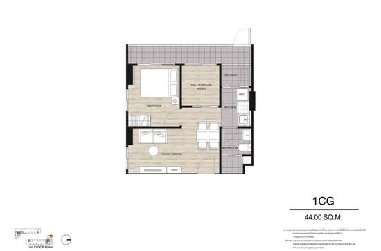 Dcondo Air Ladkrabang : ดีคอนโด แอร์ ลาดกระบัง - Floor Plan