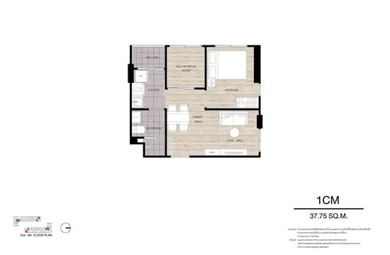 Dcondo Air Ladkrabang : ดีคอนโด แอร์ ลาดกระบัง - Floor Plan