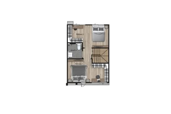 Siri Place Wongwaen-Lamlukka : สิริ เพลส วงแหวน-ลำลูกกา - Floor Plan