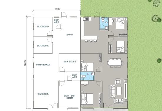 Taman Santalia Villa - Floor Plan - iProperty.com.my