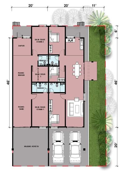 Taman Kenari - Floor Plan - iProperty.com.my