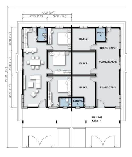 Taman Persiaran Masjid Sultan 7 - Floor Plan - iProperty.com.my