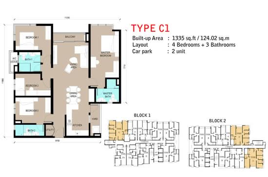 D'sands Residence - Floor Plan - iProperty.com.my