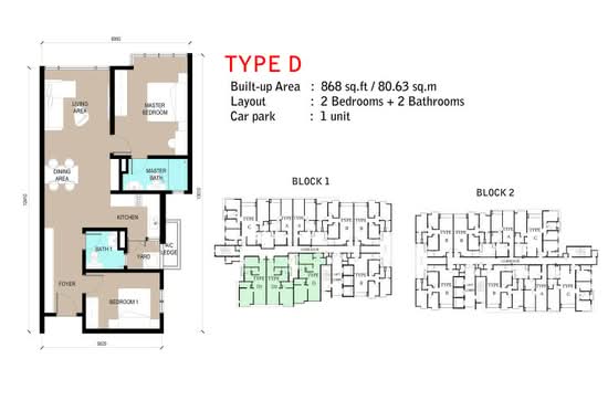 D'sands Residence - Floor Plan - iProperty.com.my