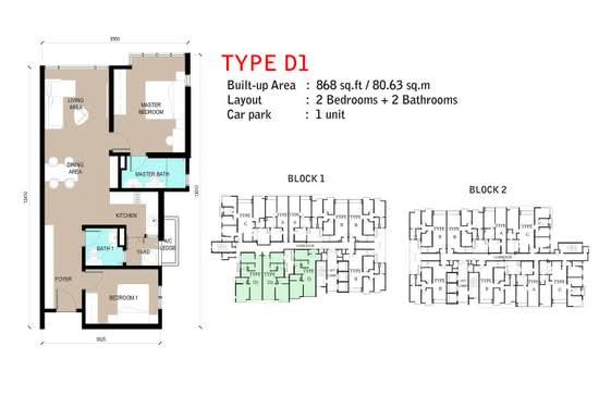 D'sands Residence - Floor Plan - iProperty.com.my
