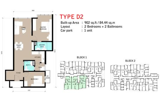 D'sands Residence - Floor Plan - iProperty.com.my