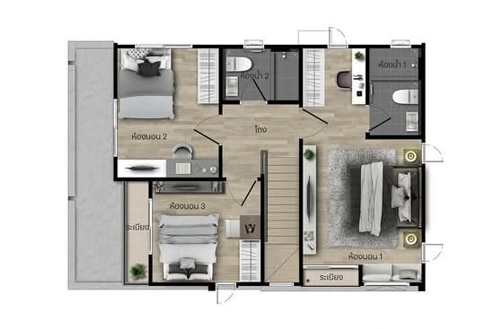 Saransiri Korat : สราญสิริ โคราช - Floor Plan