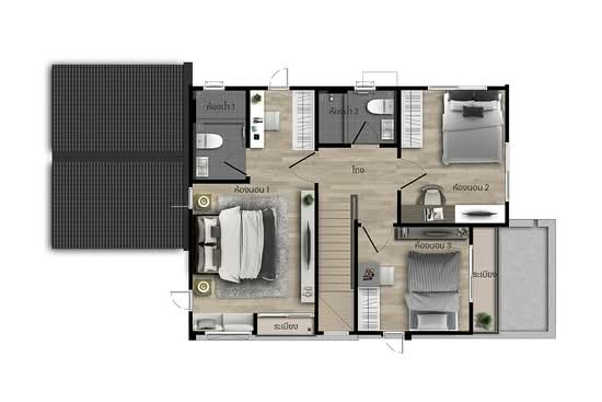 Saransiri Korat : สราญสิริ โคราช - Floor Plan