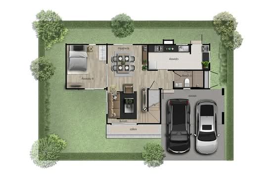 Saransiri Korat : สราญสิริ โคราช - Floor Plan