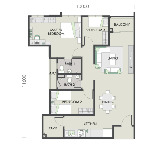 Residensi Suasana @ Damai - Floor Plan - iProperty.com.my