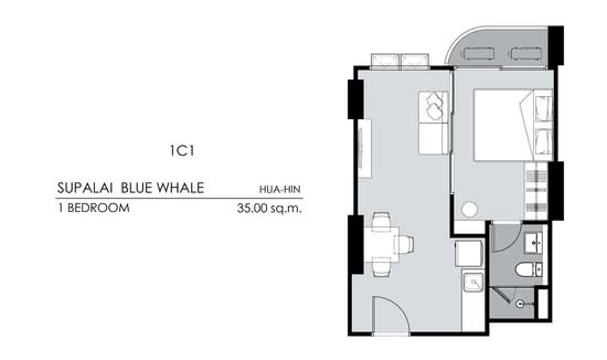 Supalai Blue Whale Hua Hin - Floor Plan