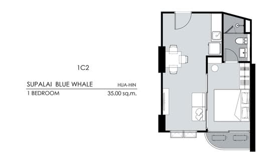 Supalai Blue Whale Hua Hin - Floor Plan