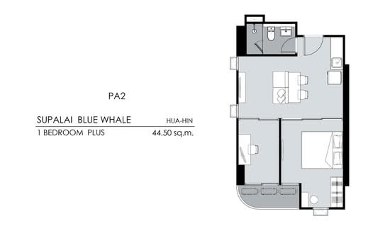 Supalai Blue Whale Hua Hin - Floor Plan