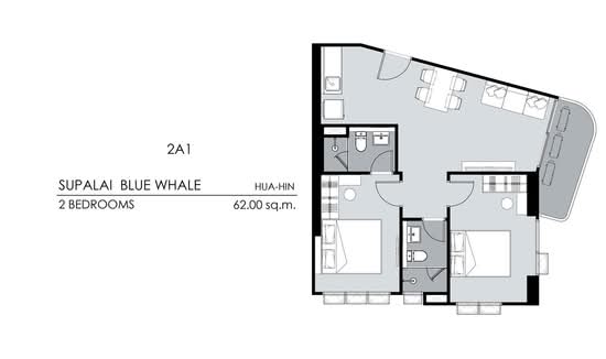 Supalai Blue Whale Hua Hin - Floor Plan