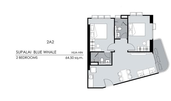 Supalai Blue Whale Hua Hin - Floor Plan