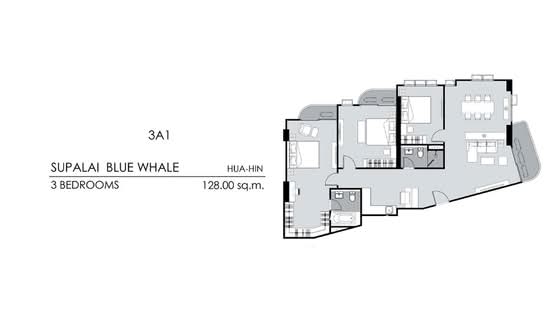 Supalai Blue Whale Hua Hin - Floor Plan