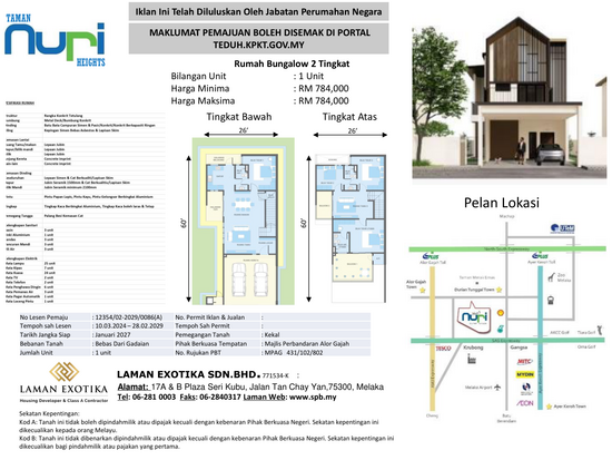 Taman Nuri Heights - Floor Plan - iProperty.com.my