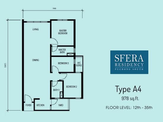 Sfera Residency - Floor Plan - iProperty.com.my