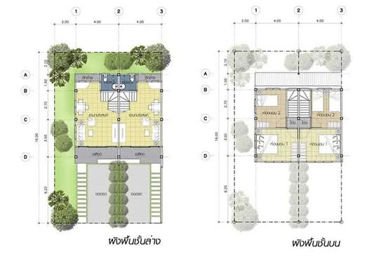 Baan Eua Arthorn Rangsit khlong 10/1 : บ้านเอื้ออาทร รังสิต คลอง 10/1 - Floor Plan