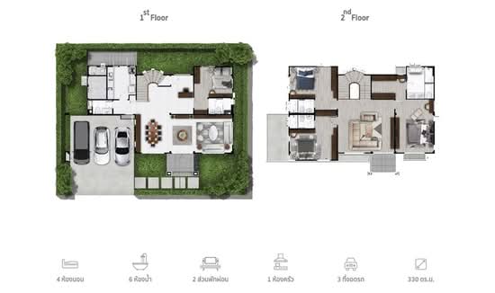 Supalai Lake Ville - Floor Plan