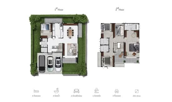Supalai Lake Ville - Floor Plan