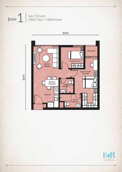 Residensi Estetik 8 (Est8) - Floor Plan - iProperty.com.my