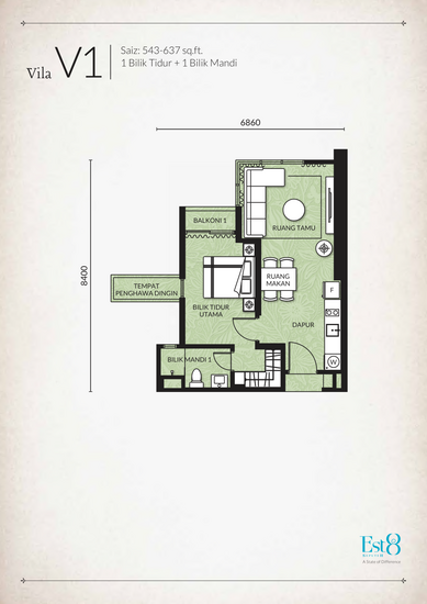 Residensi Estetik 8 (Est8) - Floor Plan - iProperty.com.my