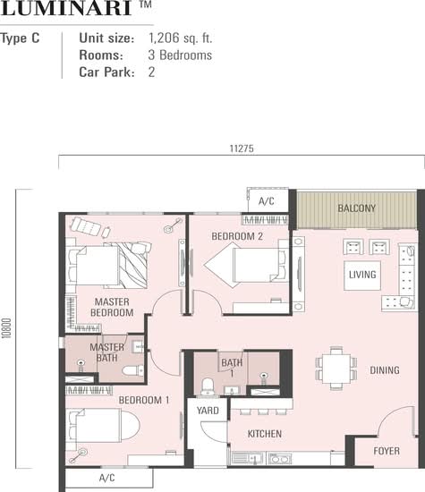 Luminari - Floor Plan - iProperty.com.my