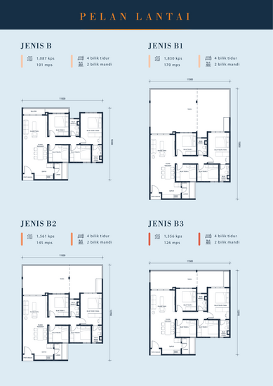 Residensi Platinum Saujana Violet 2 (psv2) - Floor Plan - iProperty.com.my