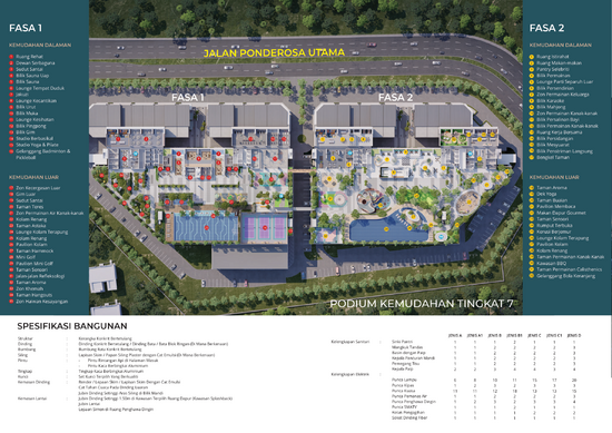 Residensi Ponderosa - Floor Plan - iProperty.com.my