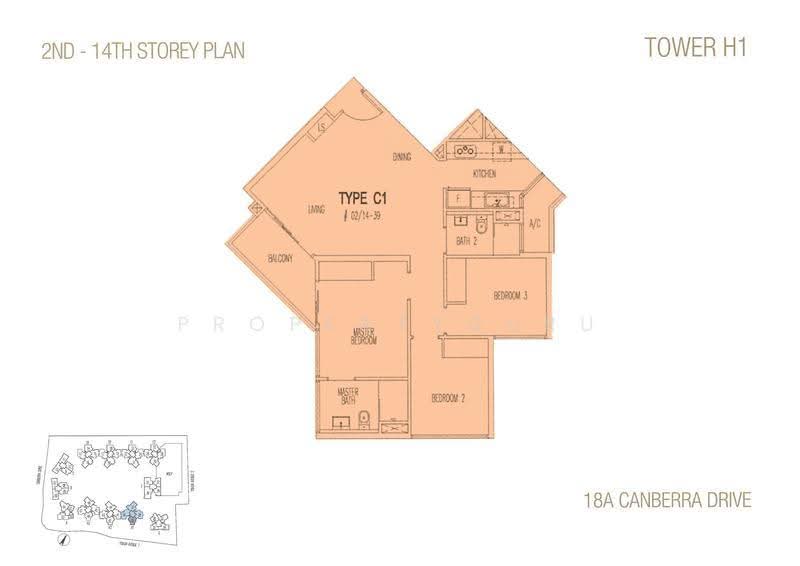 Eight Courtyards, 18 Canberra Drive, Sembawang / Yishun, 3 Bedrooms, 958 sqft, Condominium For Sale, by Michele Guan, 500292127 - 2D - PropertyGuru.com.sg