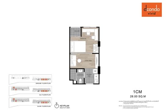 Dcondo Vivid Rangsit : ดีคอนโด วิวิด รังสิต - Floor Plan
