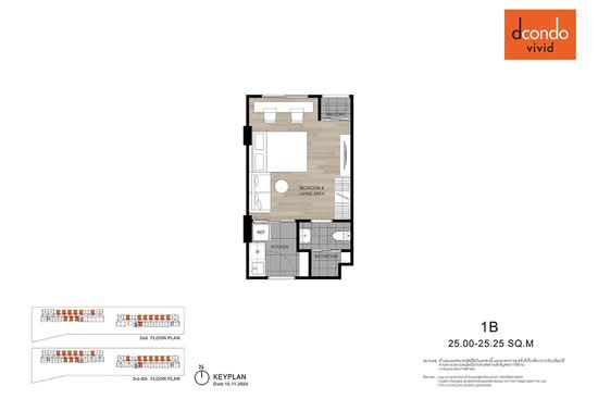 Dcondo Vivid Rangsit : ดีคอนโด วิวิด รังสิต - Floor Plan