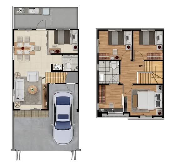 Pruksa Ville 106 Rangsit-Klong 2 - Floor Plan
