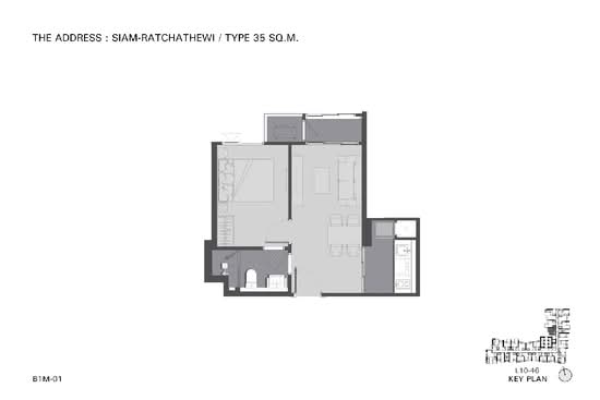 The Address Siam-Ratchathewi : ดิ แอดเดรส สยาม-ราชเทวี - Floor Plan