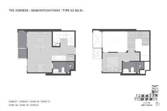 The Address Siam-Ratchathewi : ดิ แอดเดรส สยาม-ราชเทวี - Floor Plan