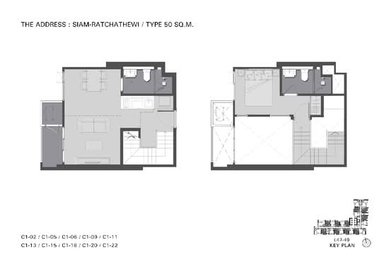The Address Siam-Ratchathewi : ดิ แอดเดรส สยาม-ราชเทวี - Floor Plan