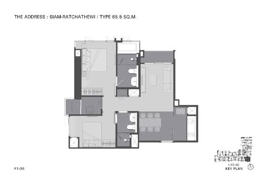 The Address Siam-Ratchathewi : ดิ แอดเดรส สยาม-ราชเทวี - Floor Plan