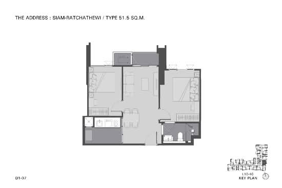 The Address Siam-Ratchathewi : ดิ แอดเดรส สยาม-ราชเทวี - Floor Plan