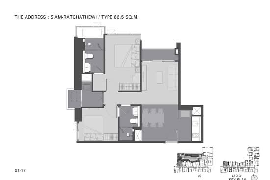 The Address Siam-Ratchathewi : ดิ แอดเดรส สยาม-ราชเทวี - Floor Plan