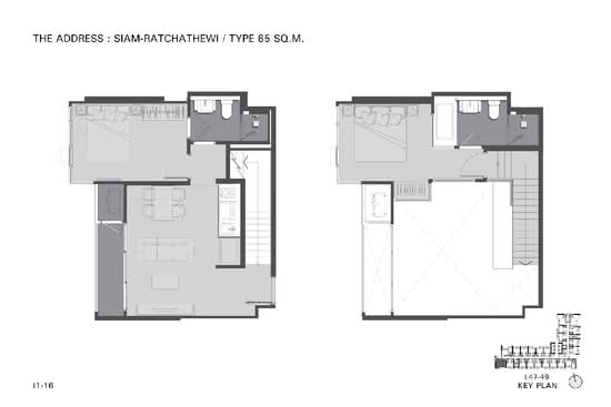 The Address Siam-Ratchathewi : ดิ แอดเดรส สยาม-ราชเทวี - Floor Plan