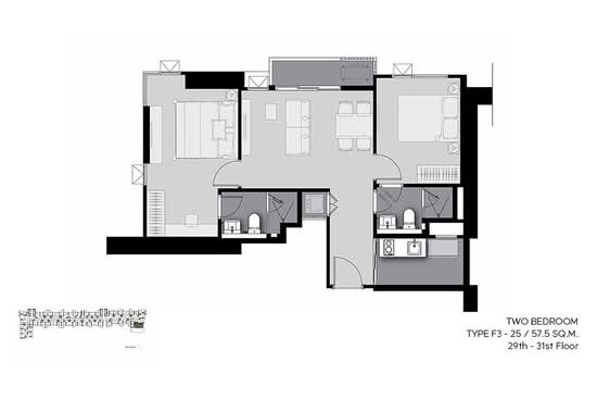 Life Sathorn Sierra - Floor Plan