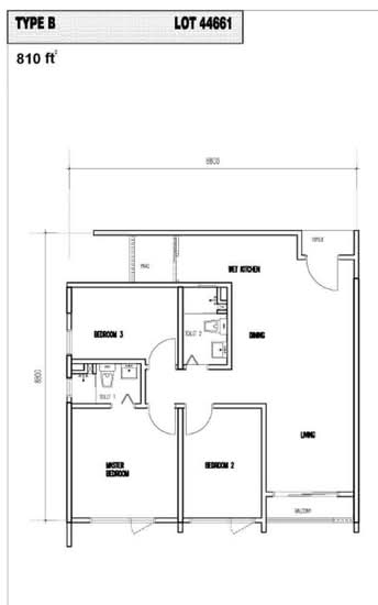 VIM 3 @ Desa Park North - Floor Plan - iProperty.com.my