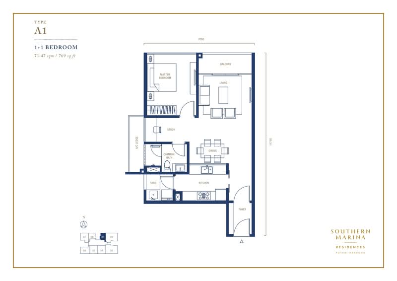 Servis Apartment untuk Dijual di Southern Marina Residences - Southern Marina Development Sdn Bhd - PropertyGuru.com.my