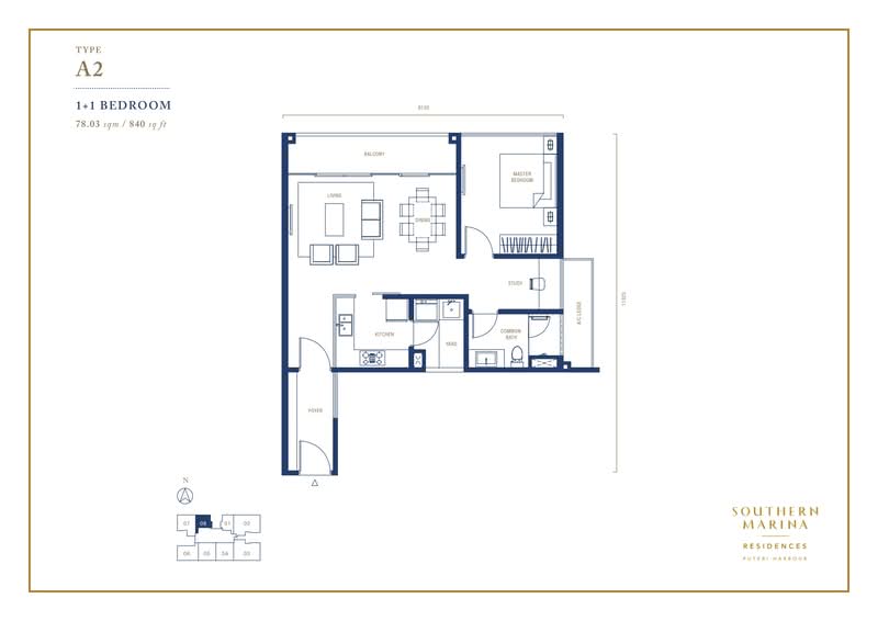 Servis Apartment untuk Dijual di Southern Marina Residences - Southern Marina Development Sdn Bhd - PropertyGuru.com.my