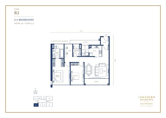 Southern Marina Residences - Floor Plan - iProperty.com.my