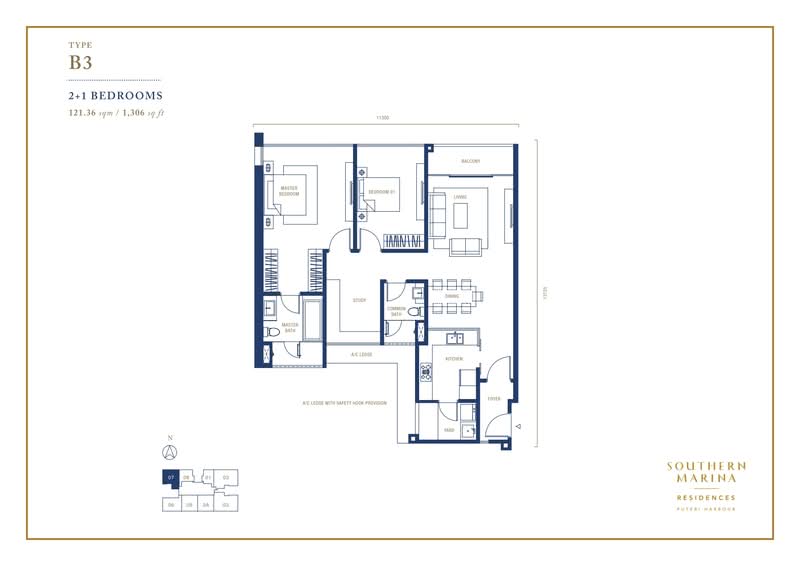 Servis Apartment untuk Dijual di Southern Marina Residences - Southern Marina Development Sdn Bhd - PropertyGuru.com.my