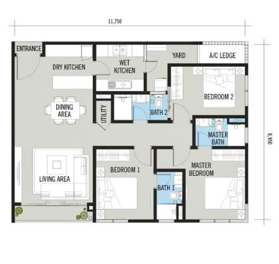 Rimbawan Residences @ De Centrum - Floor Plan