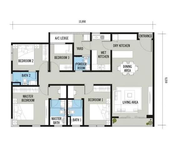 Rimbawan Residences @ De Centrum - Floor Plan