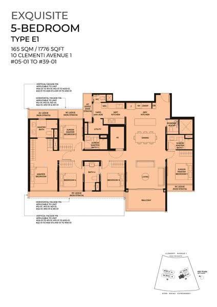 ELTA, 10 Clementi Avenue 1, Buona Vista / West Coast / Clementi New Town, 5 Bedrooms, 1,776 sqft, Condominium For Sale, by Davon Chai 蔡忠伦, 60245670 - 2D - PropertyGuru.com.sg